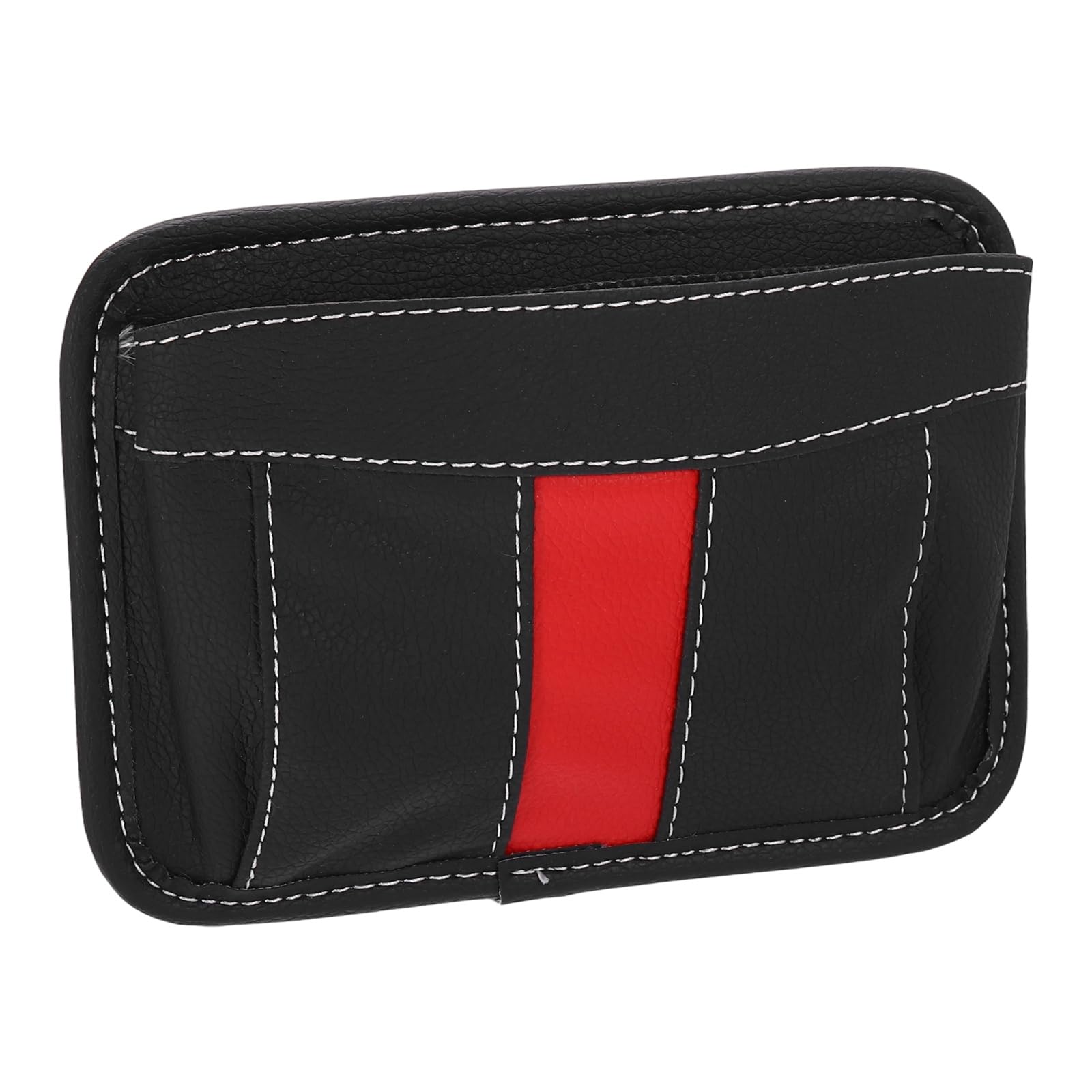 sourcing map Car Seat Side Pocket Organizer PU Leather Auto Door Console Storage Bag Car Seat Gap Filler Multifunctional Car Pocket Pouch for Keys Coins Phone Sunglasses, Black