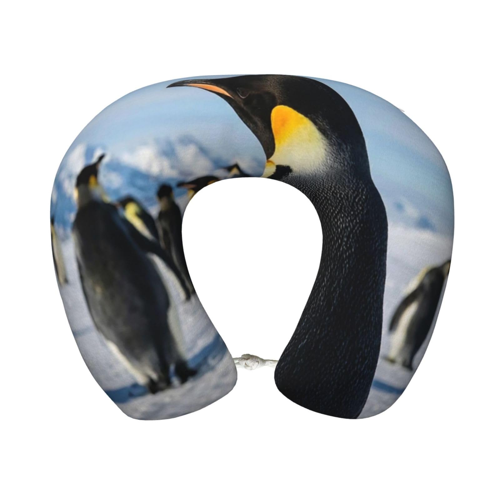 Neck Pillow Memory Foam Contour Pillow Penguins Travel Pillow for Sleeping Comfortable U Shape Pillows for Traveling Car Headrest Home Office Fits Most Neck Sizes