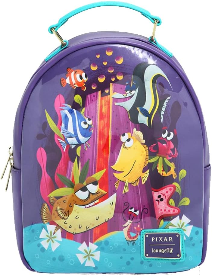 Loungefly! Leather: Disney Pixar Nemo Tiki Mini Backpack, WDBK2407