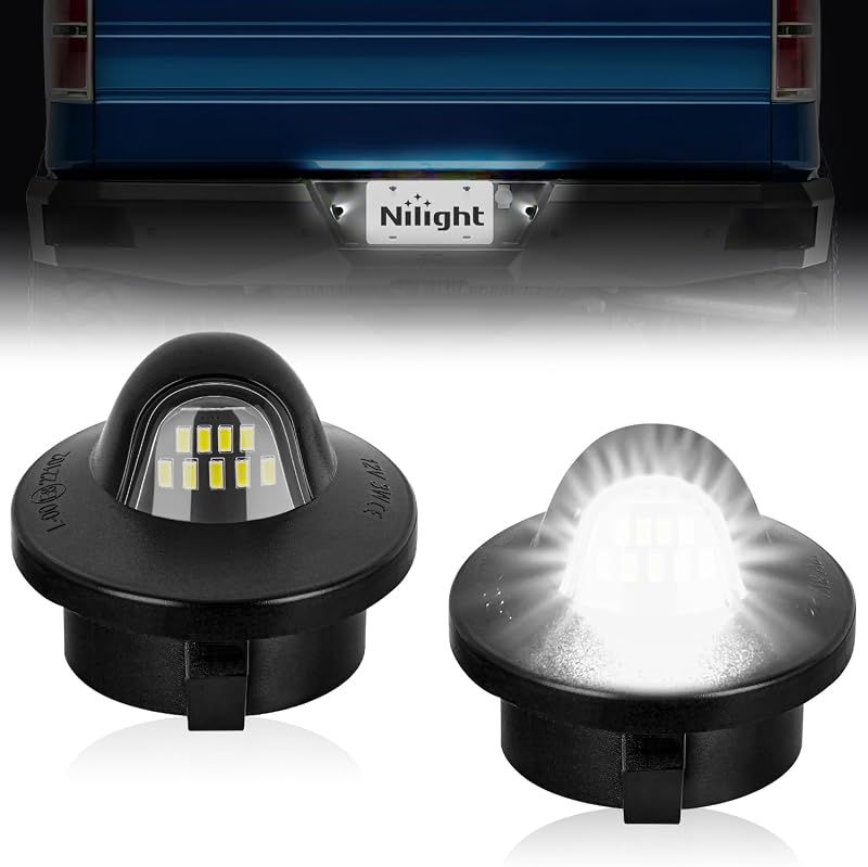 Luzes LED de placa Nilight para Ford F150, Ranger, F250, F350 e outros modelos – Par