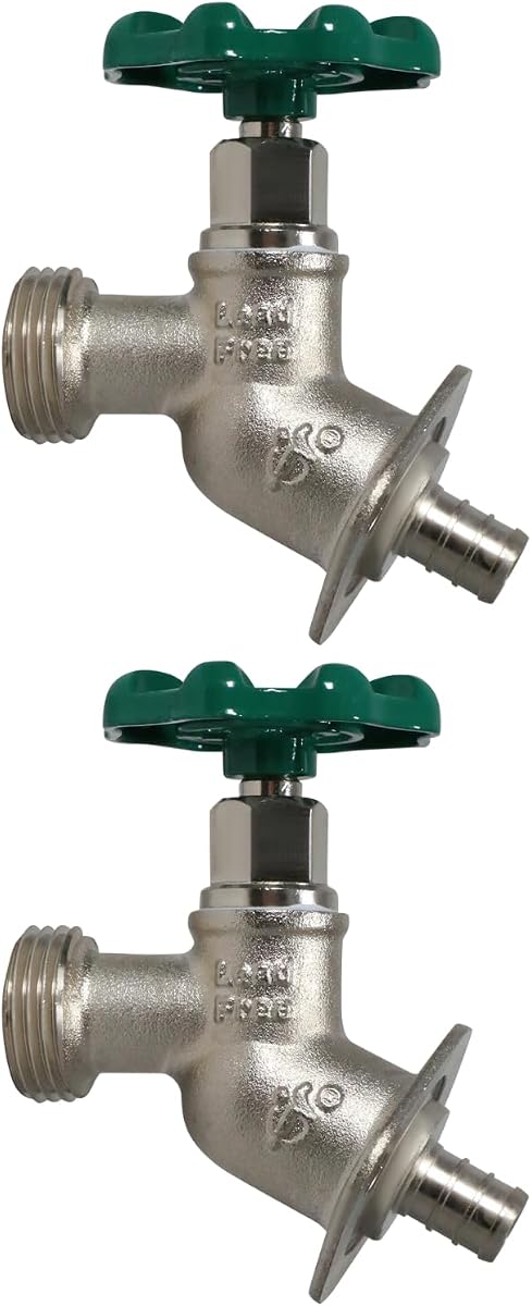 2 Pack XFITTING 1/2" Pex x 3/4" GHT Sillcocks, Brass
