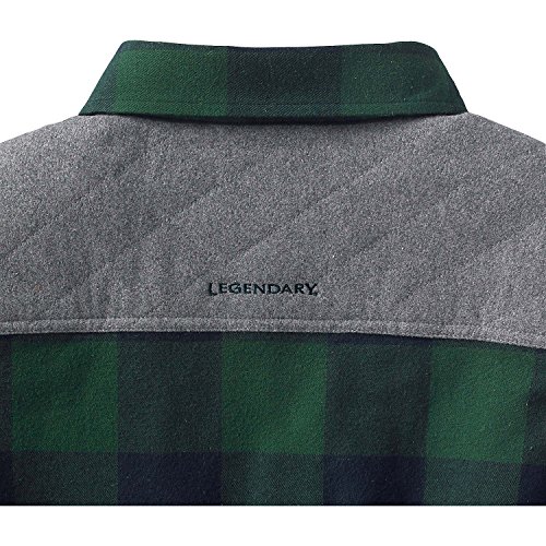 Legendary Whitetails Men's Woodsman Quilted Shirt Jacket Evergreen PlaidEvergreen Plaid XX-Large