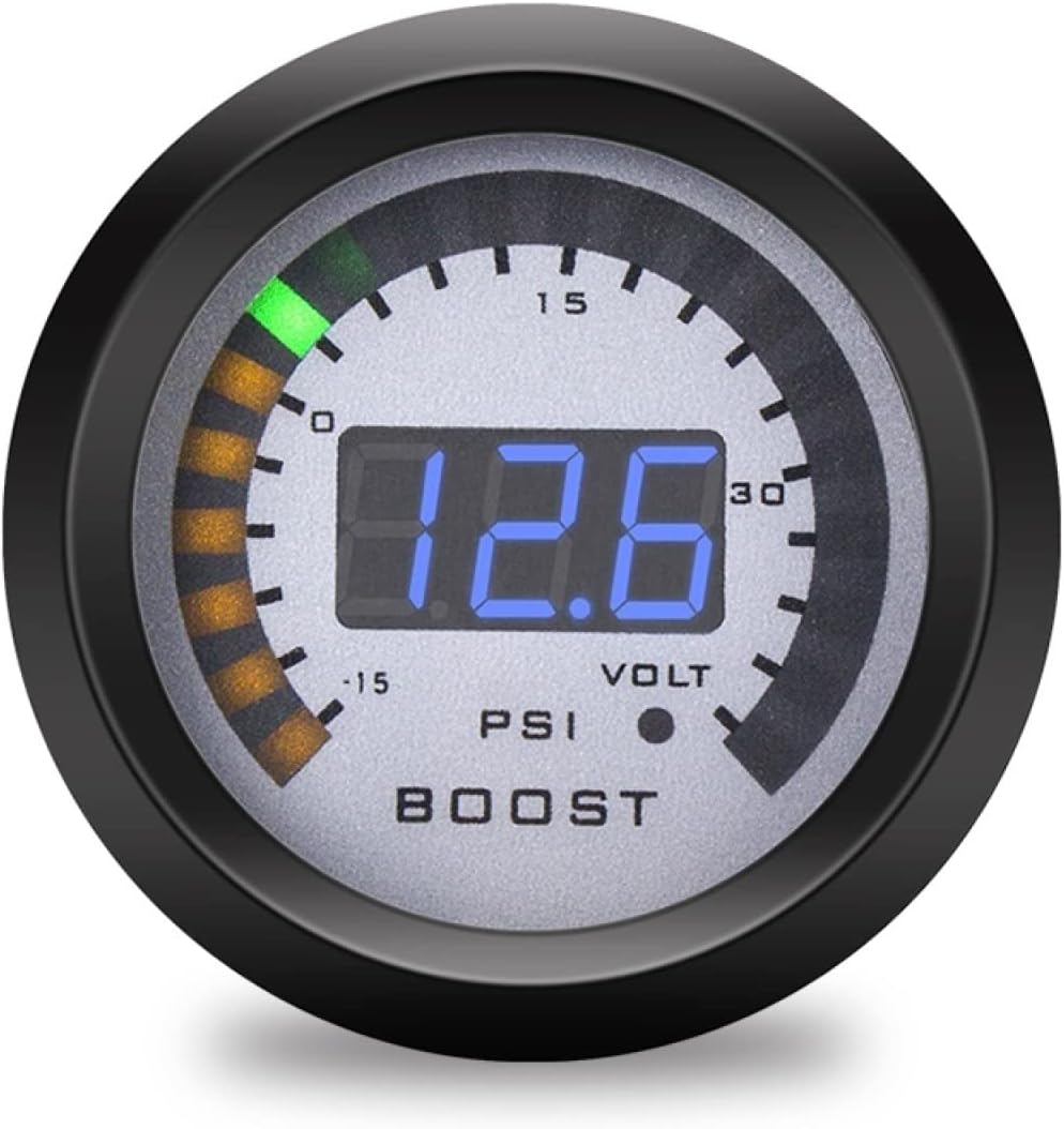 Manometro Turbo Boost 52mm Universale - Per Auto, Display LED, Fino 30 PSI - Foto 2