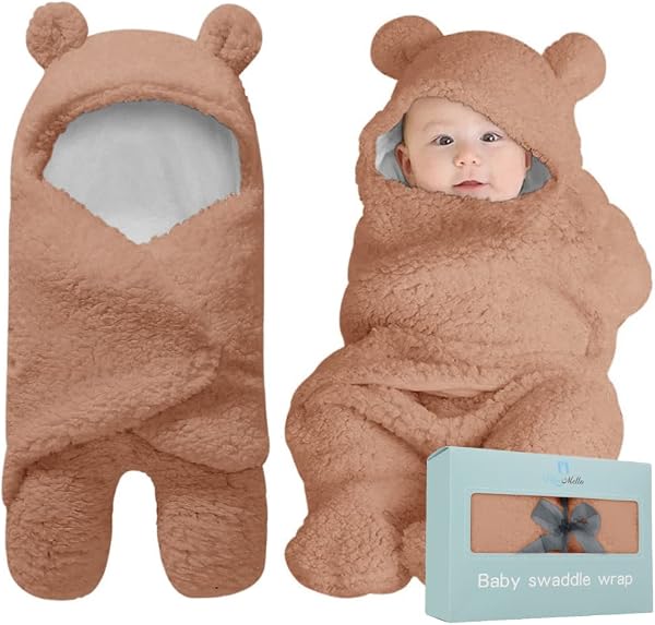 BlueMello Ultra-Soft Baby Swaddle Blanket
