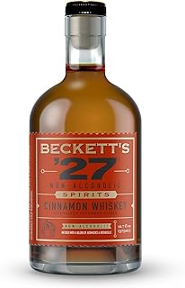 Beckett's '27 Cinnamon Whiskey Non-Alcoholic Spirit - Non-Alcoholic Beverage With Distilled Botanicals - Low-Calorie Natur...