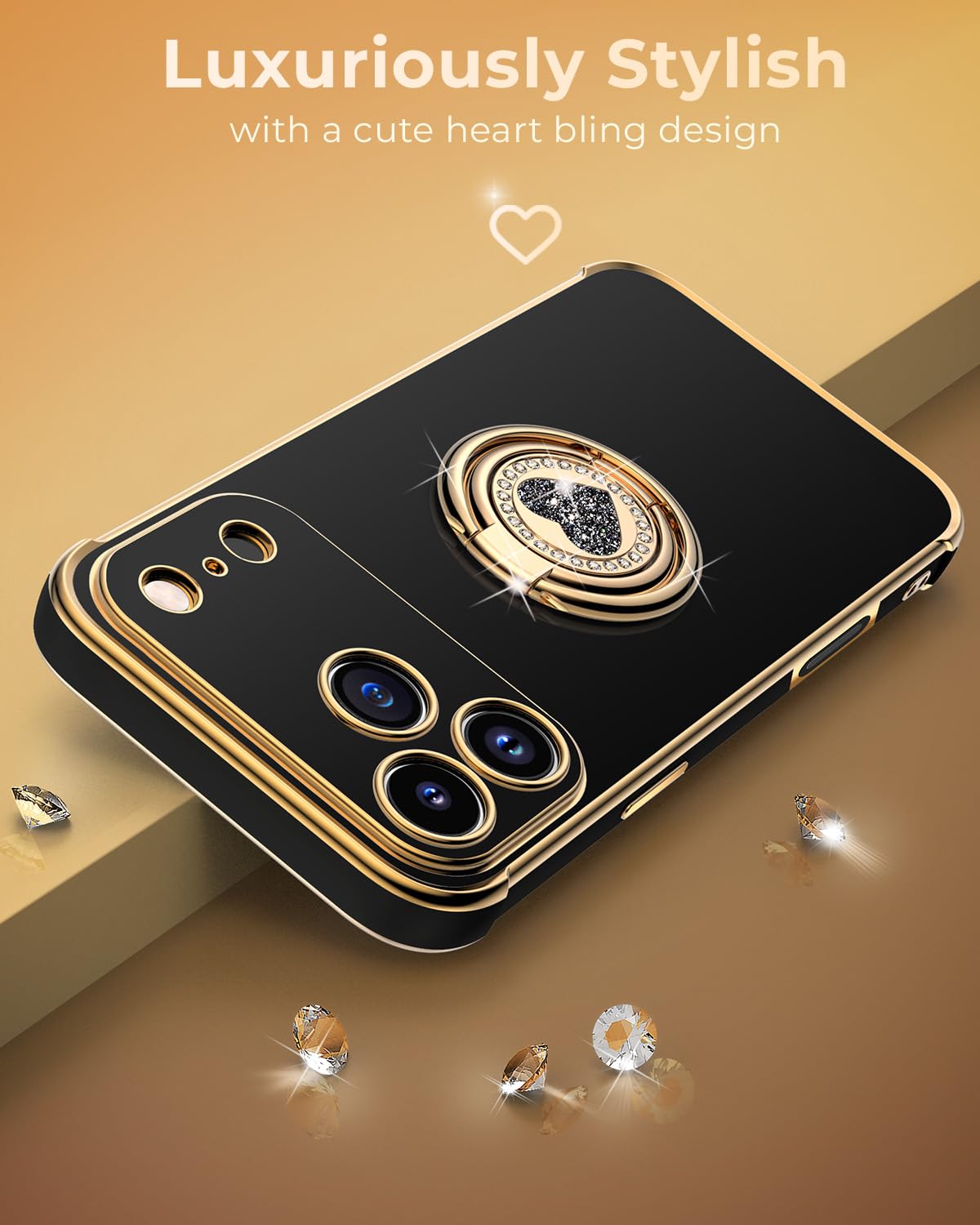 Amazon.co.jp: XYZ iPhone 2025 Pro Max用 スタンド付きケース ダブル
