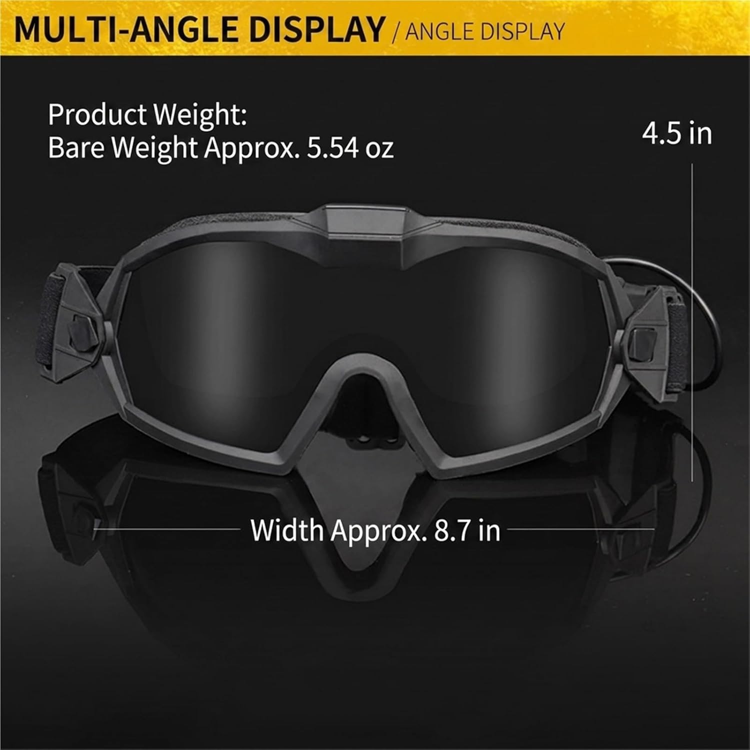 Airsoft Goggles Anti Fog with Fan 2 Interchangeable Lenses Safety Eye Protection for Military Shooting Hunting Paintball