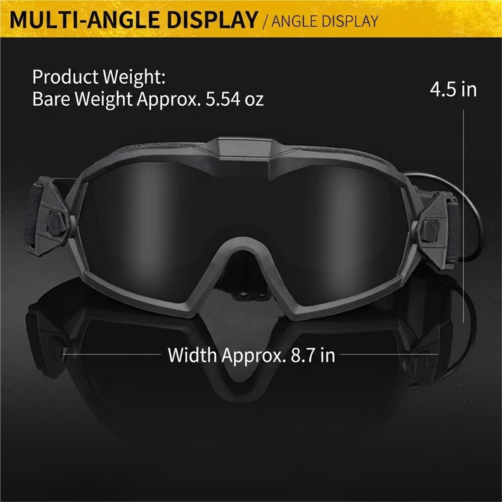 Airsoft-Schutzbrille, Anti-Beschlag, Mit Lüfter, 2 Austauschbare Linsen, Sicherheits-Augenschutz For Militär, Schießen, Jagd, Paintball