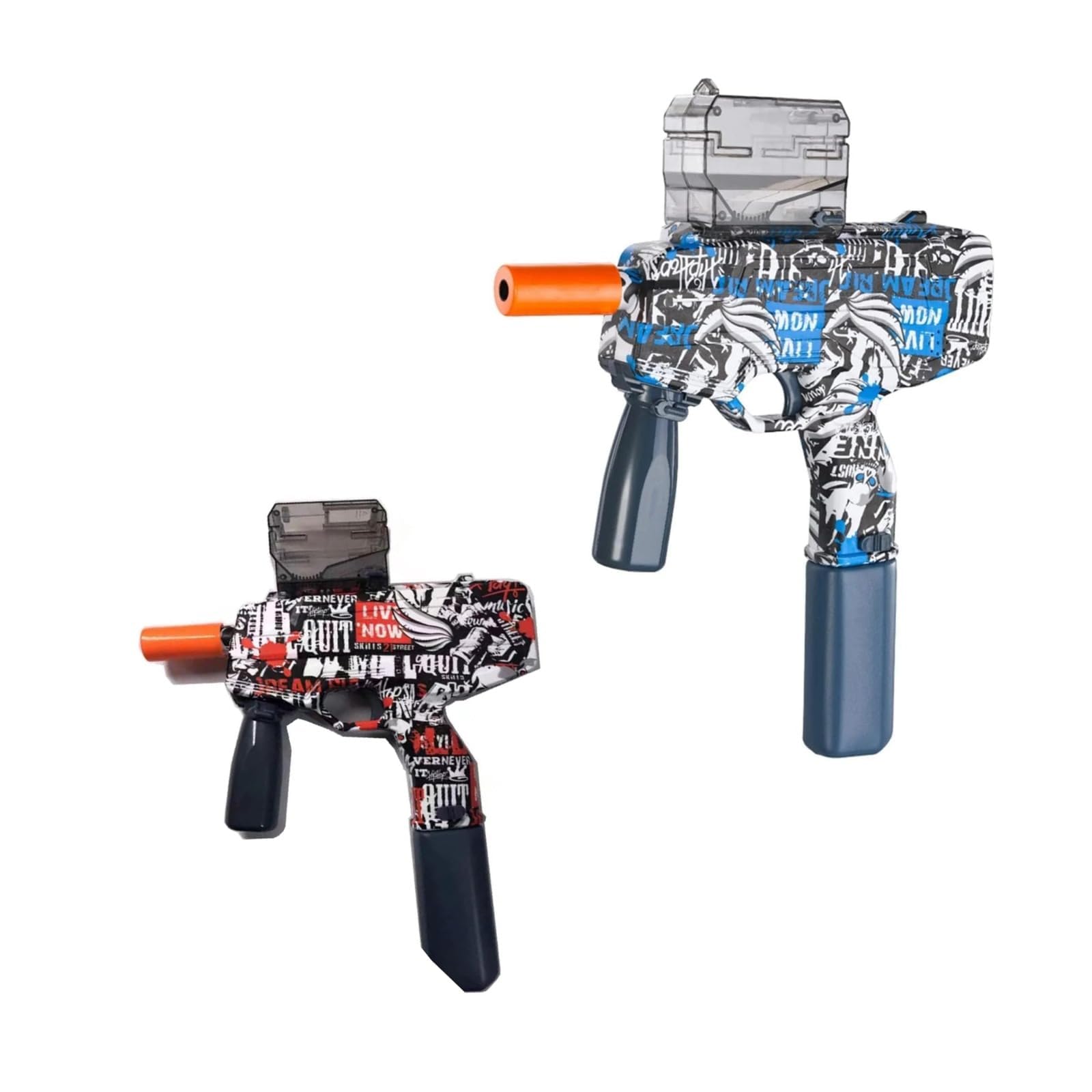 FAMBIZ Electric Gel Blaster Toy G-U-N, 2-IN-1 Dual Mode, Rechargeable Toy, Lightweight And Durable, Compact And Portable, Hand-Eye Coordination, Easy To Use And Carry, Outdoor Play, Assorted Colour,