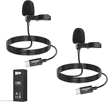 Amazon.co.jp: NEEWER ラベリア ラペルマイク 2枚 USB C 無指向性