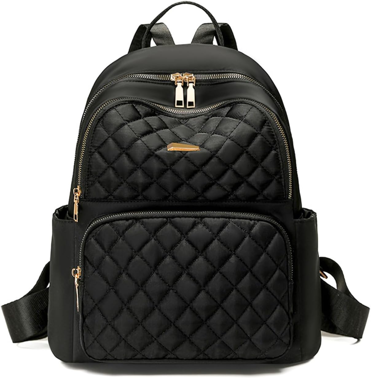 Travel Backpack for Women, Nylon Lightweight Daypack with Multiple Pockets for Work and Weekend Getaway