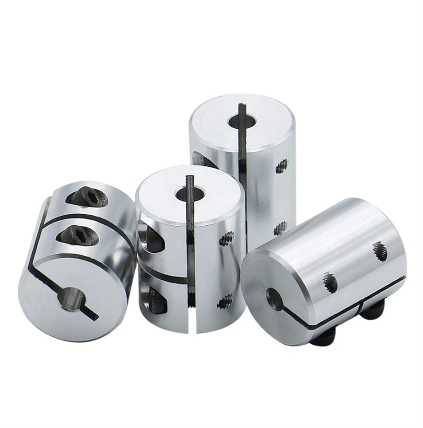Rigid Coupling,Stainless Steel Rigid Coupling 1pcs D20L25 3D Printer Screw Rigid Shaft Coupler Clamp Stepper Servo Motor Coupling(D20L25-6.35X6.35)