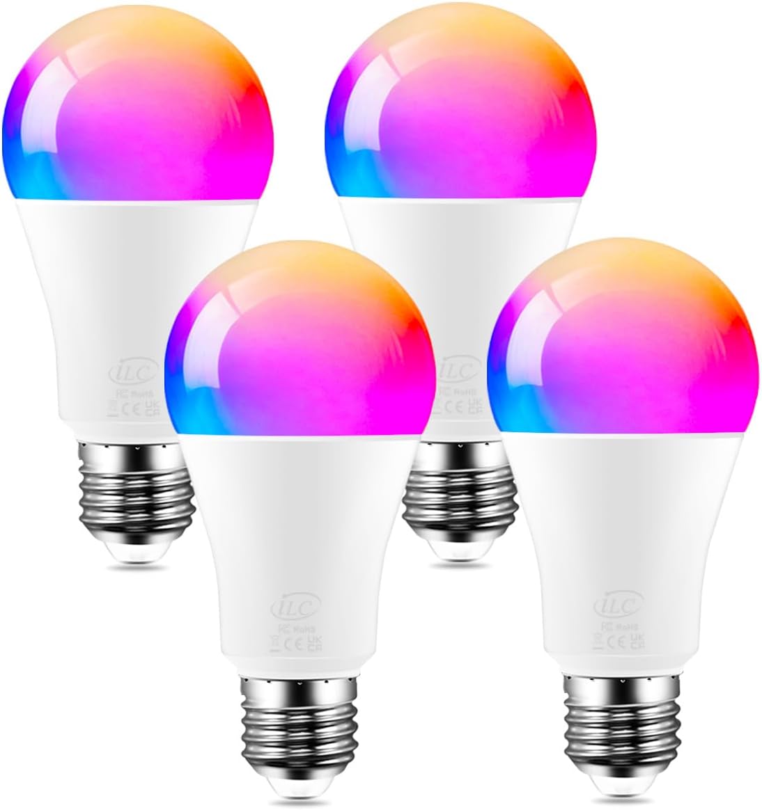 Amazon | HEKEE LEDスマート電球 E26口金 RGB 100W形相当(12W) 1250LM, Alexa 対応 2700K ...