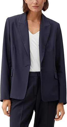 Blazer Femme S.Oliver BLACK LABEL - Viscose Extensible - Coupe Girlfriend - Taille 38