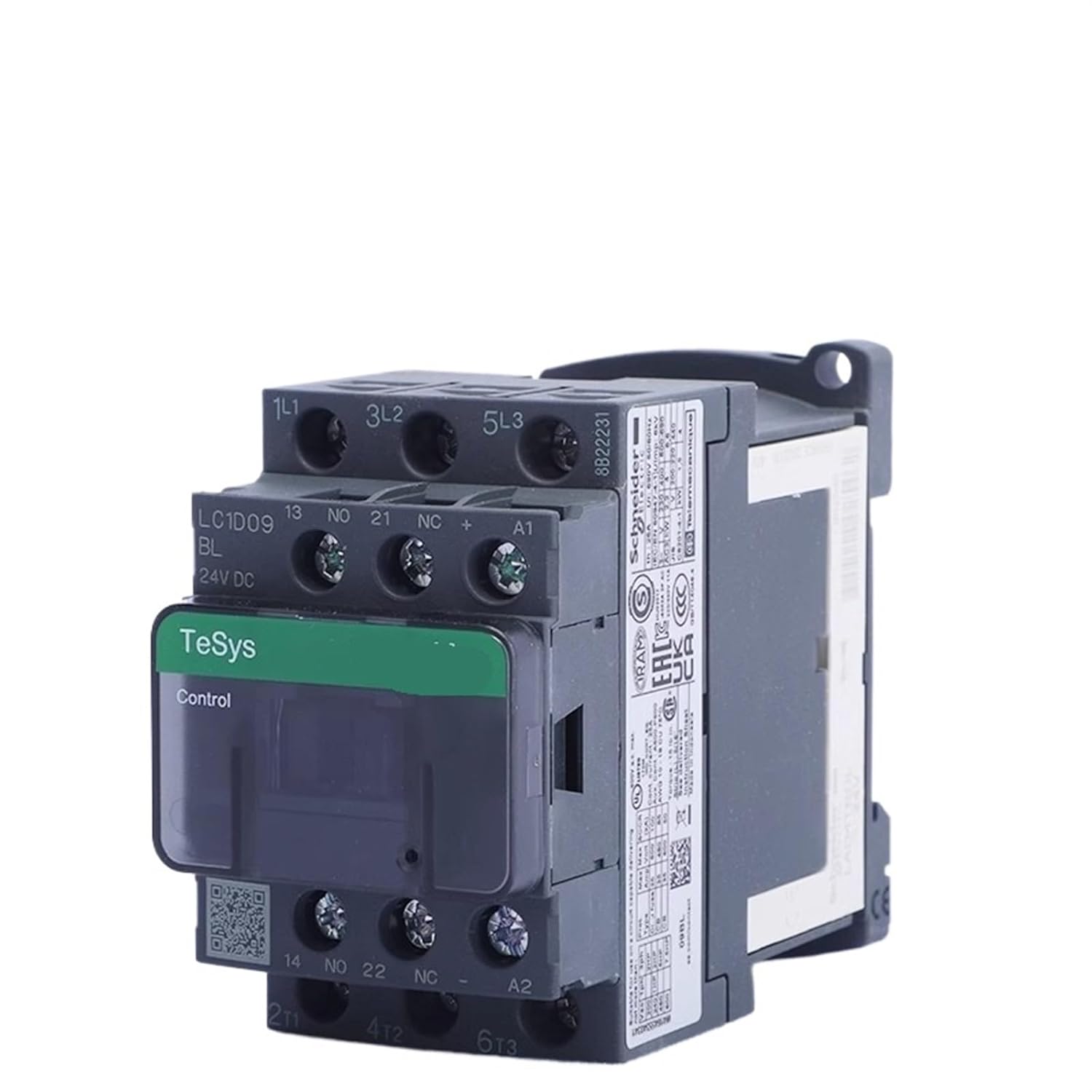LC1D09/12/18/25/32/38 BDC EDC FDC MDC Low Power Contactor Black LC1D DC 1Pcs(LC1D12,24V)