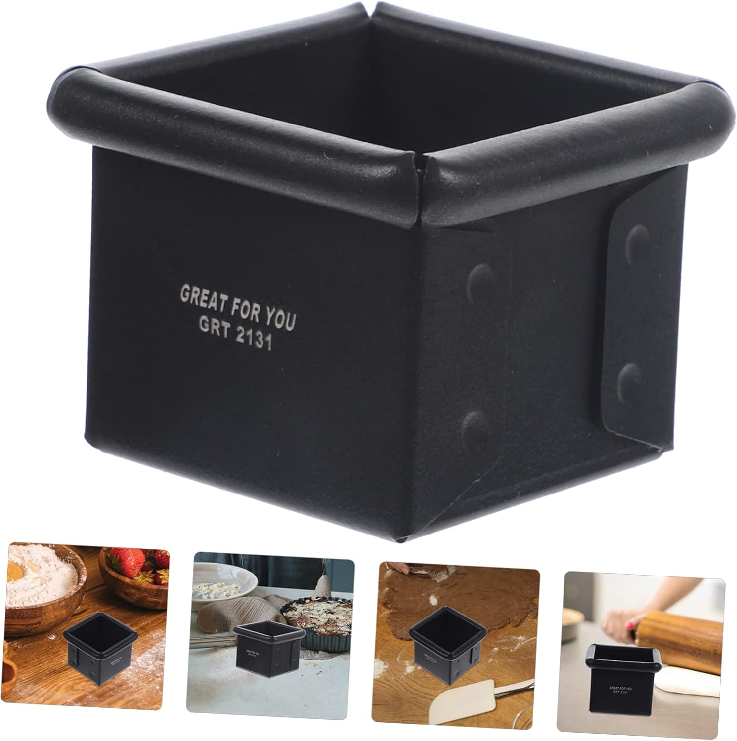Nonstick Mini Toast Mold Square Bread Pan for Baking Aluminum Alloy Kitchen Loaf Pan Easy Release Design for Household Use