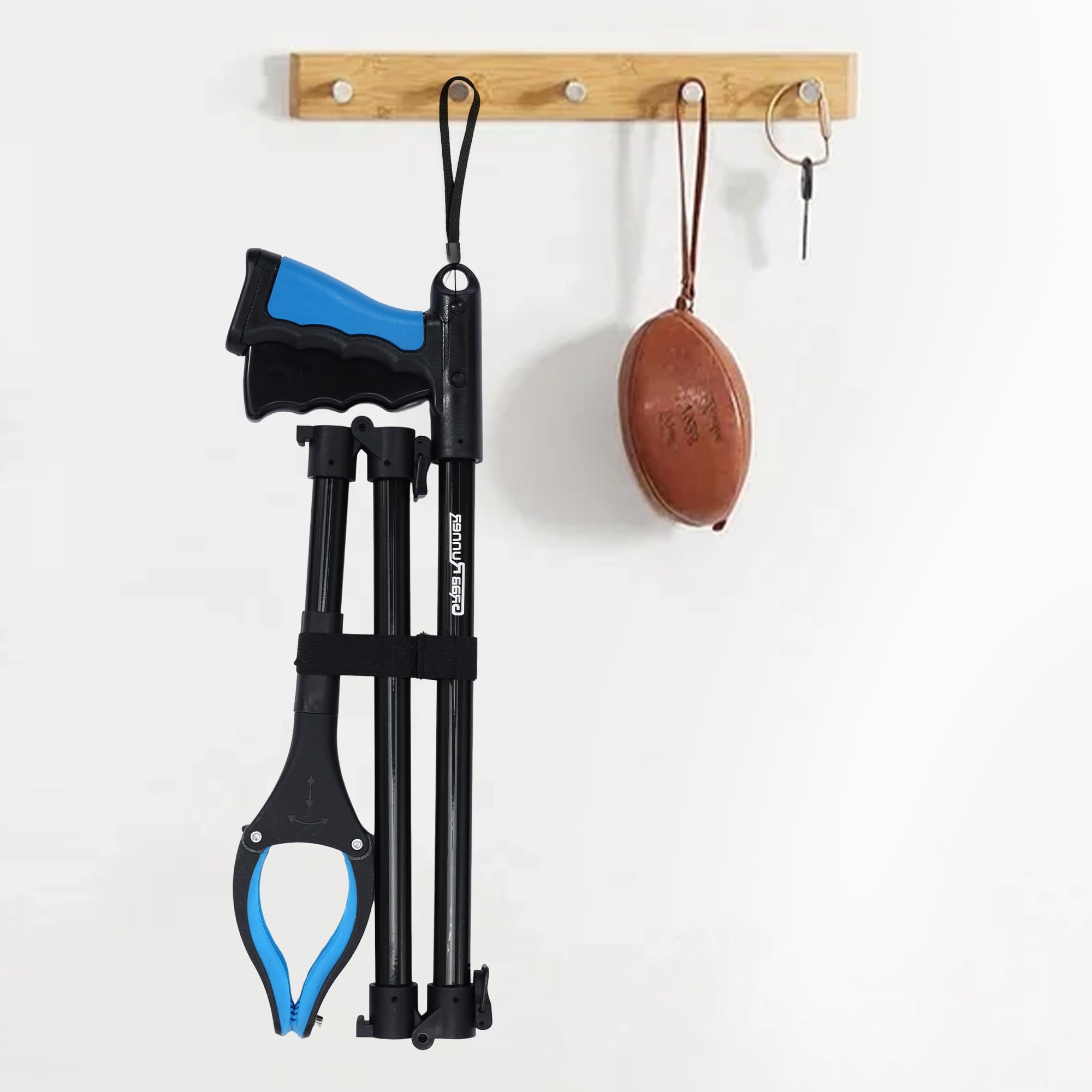 GrabRunner Juego de herramientas de agarre de 38 y 44 pulgadas, herramientas extensibles para personas mayores, discapacitados, recogida de basura y zonas de difícil acceso, agarre ergonómico y diseño