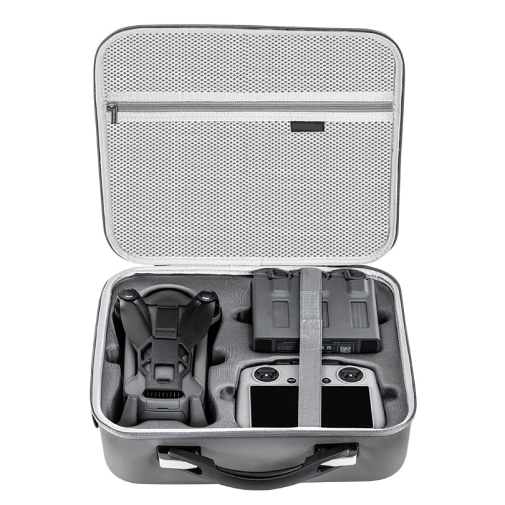 Torba do przechowywania DJI Mavic 4 Pro, torba podróżna kompatybilna z pilotem zdalnego sterowania RC 2, przenośna torba na ramię wodoodporna, odporna na wstrząsy twarda ochrona torba na drona, szary