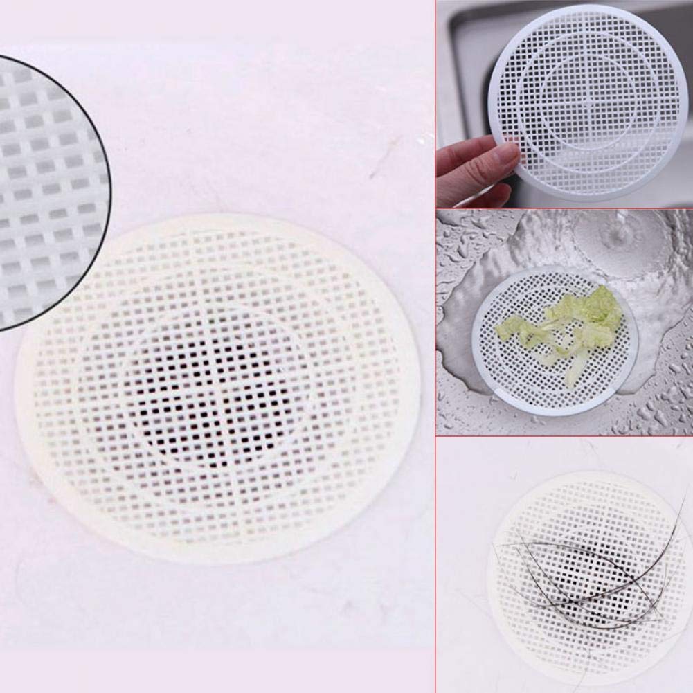 50 Pezzi Raccogli Capelli Doccia Monouso, Filtro Capelli Doccia Adesivo Usa e Getta, Filtro Scarico Doccia Anti-Otturazione per Doccia, Bagno, Cucina e Vasca 10×10 cm