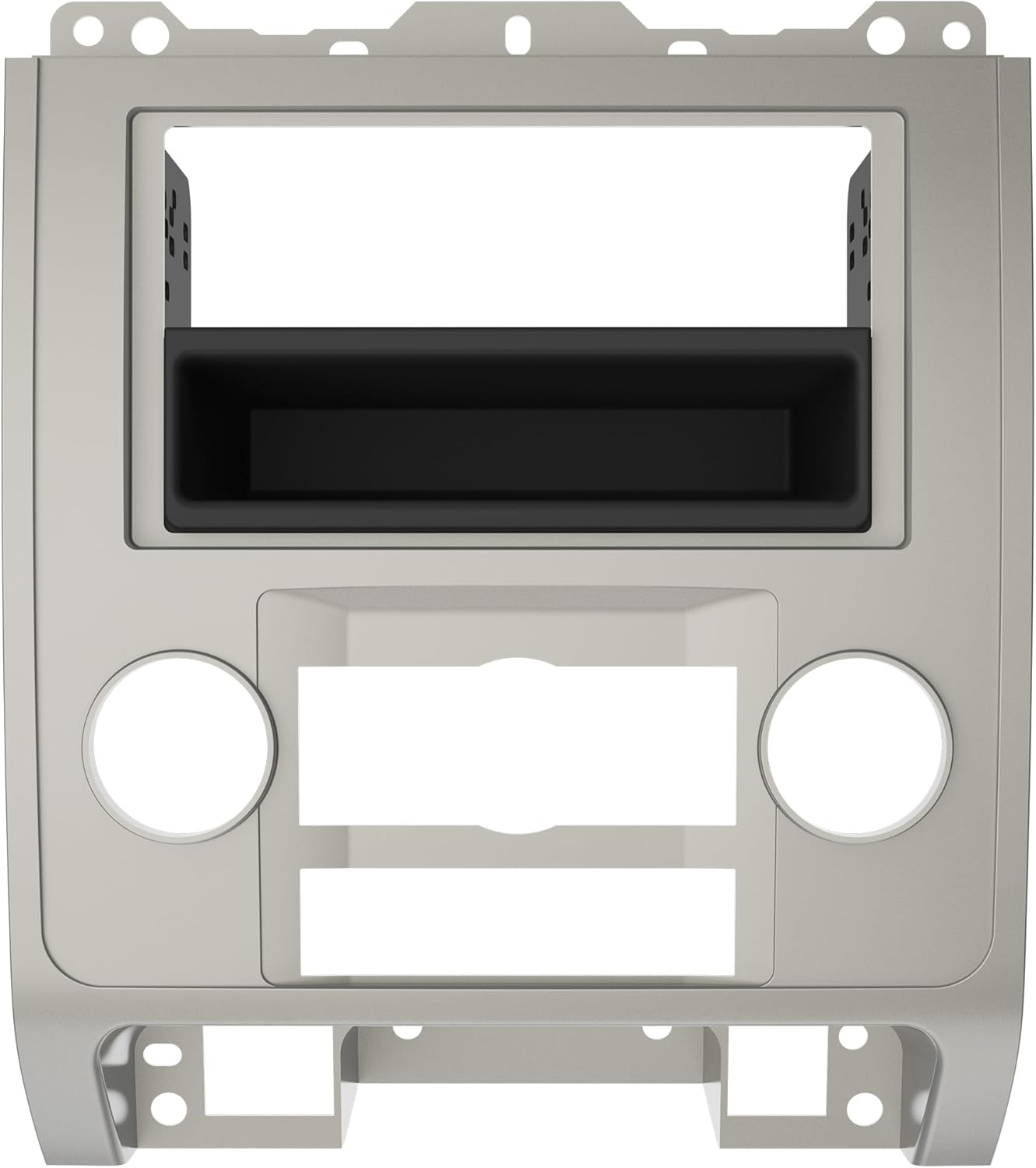 Metra 99-5814S Single or Double DIN Installation Dash Kit for 2008-up Ford Escape, Mercury Mariner, and Mazda Tribute (Silver)