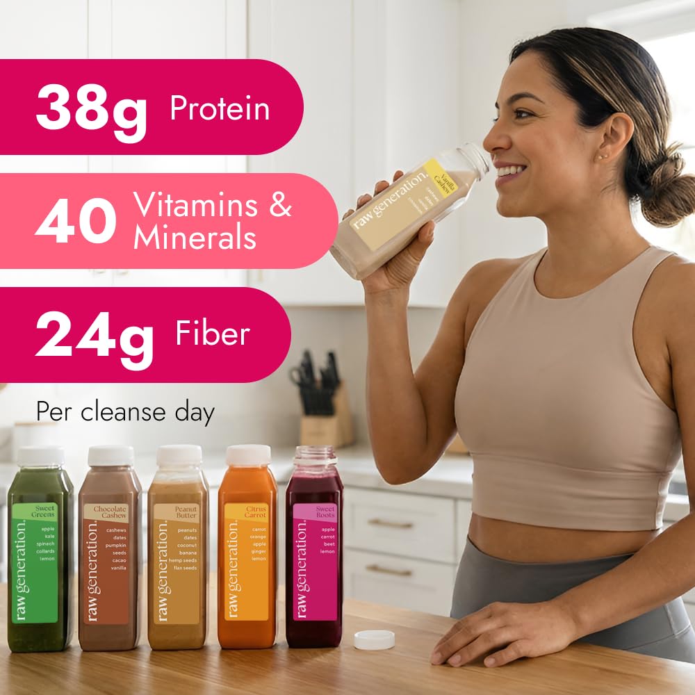 Raw Generation Protein Juice Cleanse (3-Day) – Juice &Amp; Smoot... 5 Raw Generation Protein Juice Cleanse (3-Day) – Juice &Amp; Smoot...