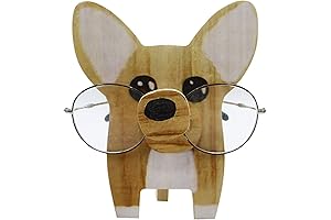 AIBEARTY Wooden Corgi Eyeglass Holder