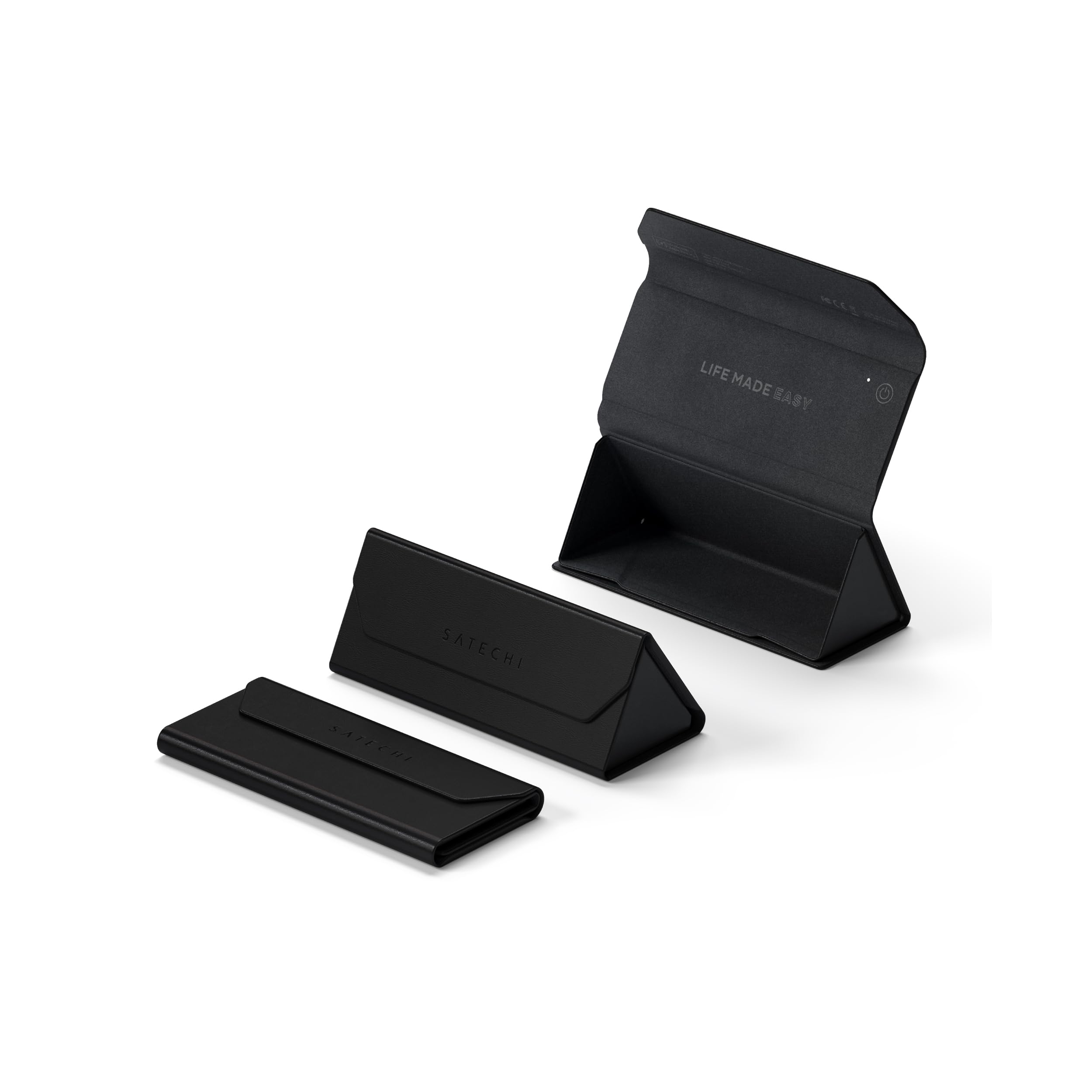SATECHI FindAll™ faltbares Brillenetui | Apple Find My als GPS-Tracker-Alternative, kabellos aufladbar, Zurücklasswarnung und lauter Signalton