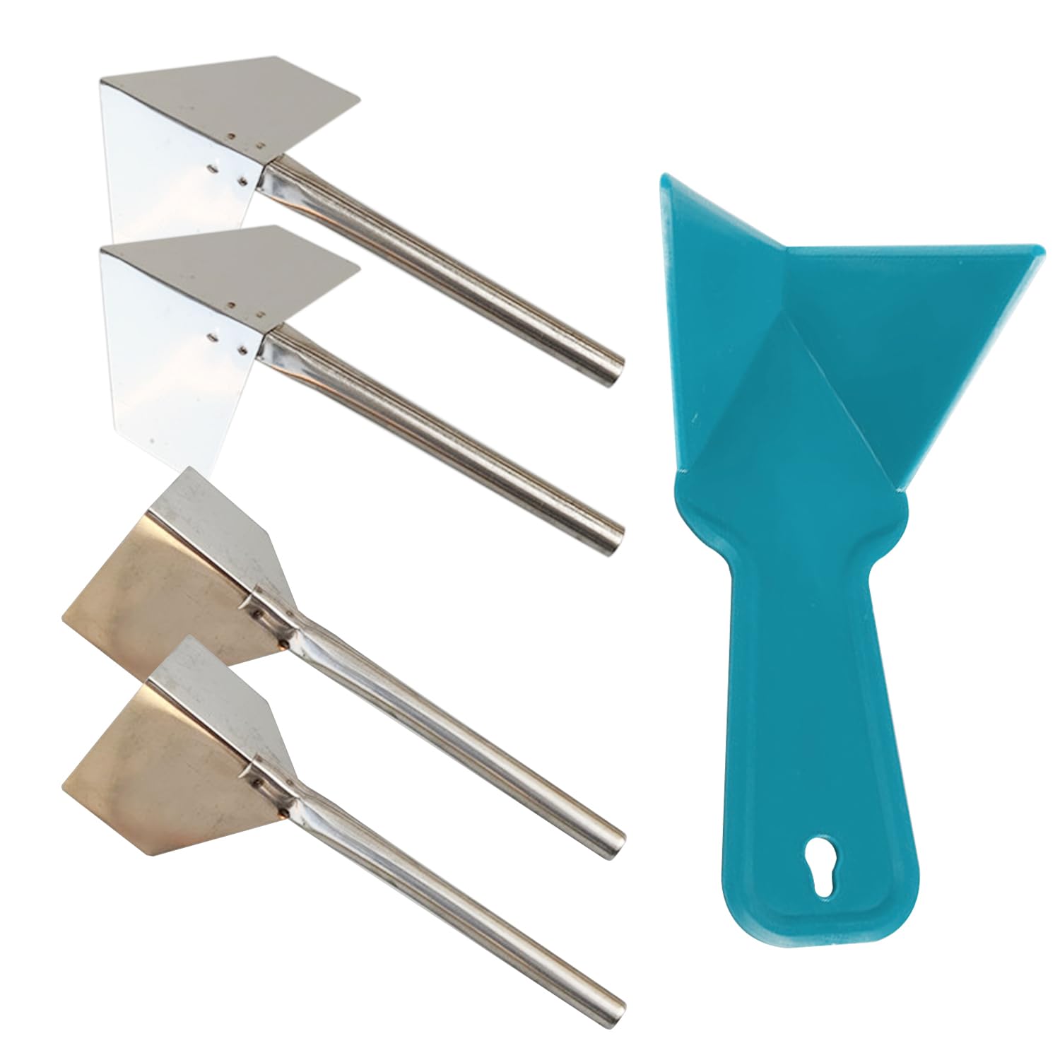 4 Piezas De Cuchillos Para Herramientas De Enyesado, 1 Pieza De Llana De Plástico, Herramienta Para Paneles De Yeso Para Esquinas Interiores, Llana Para Esquinas Interiores Y Exteriores