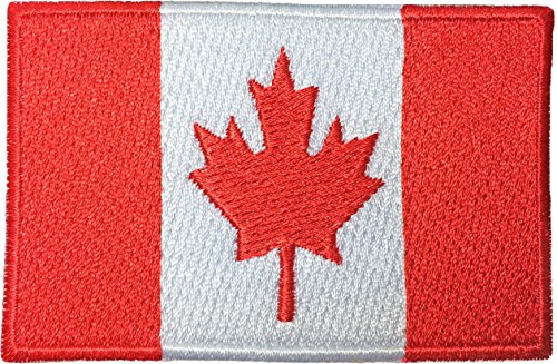 Canada Flag Maple Leaf Embroidered Patch