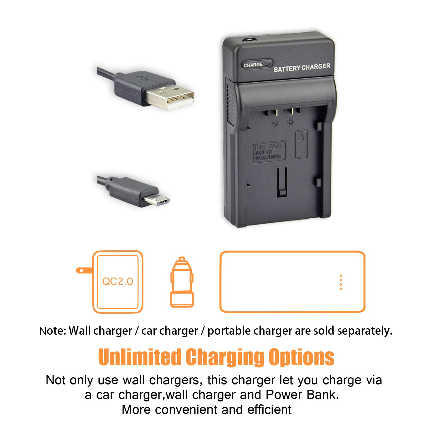 DSTE VW-VBG130 - Set di 2 batterie agli ioni di litio e caricabatterie micro USB, compatibile con Panasonic AG-HMC150 HMC153MC HMC70 HMR10 HMR10A HMR10E HMR10P HSC1U HDC-DX1 DX1-S DX1EG-S DX1GK