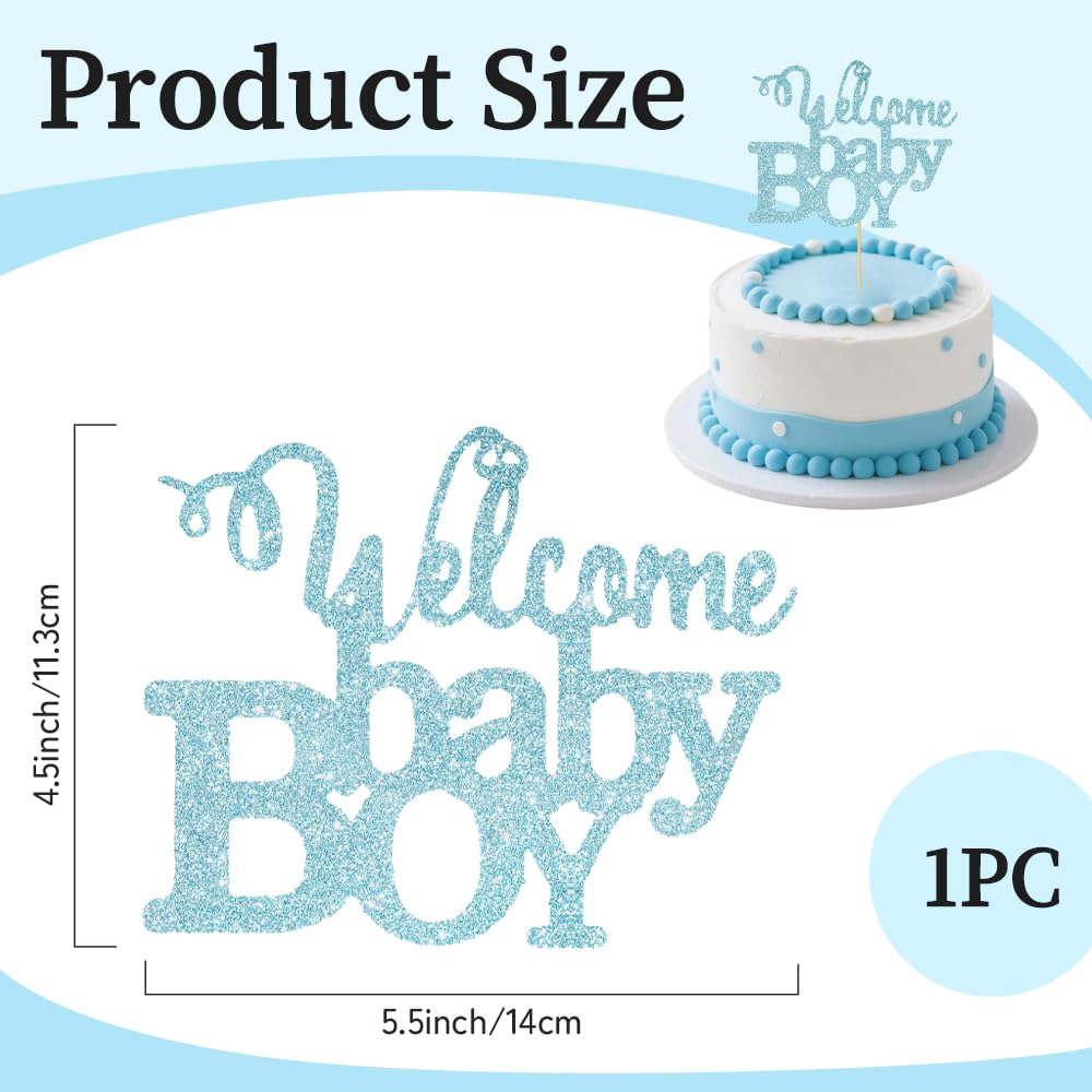Baby Shower Cake Topper, Baby Shower Cake Decorations, Baby Cake Topper - Image 2