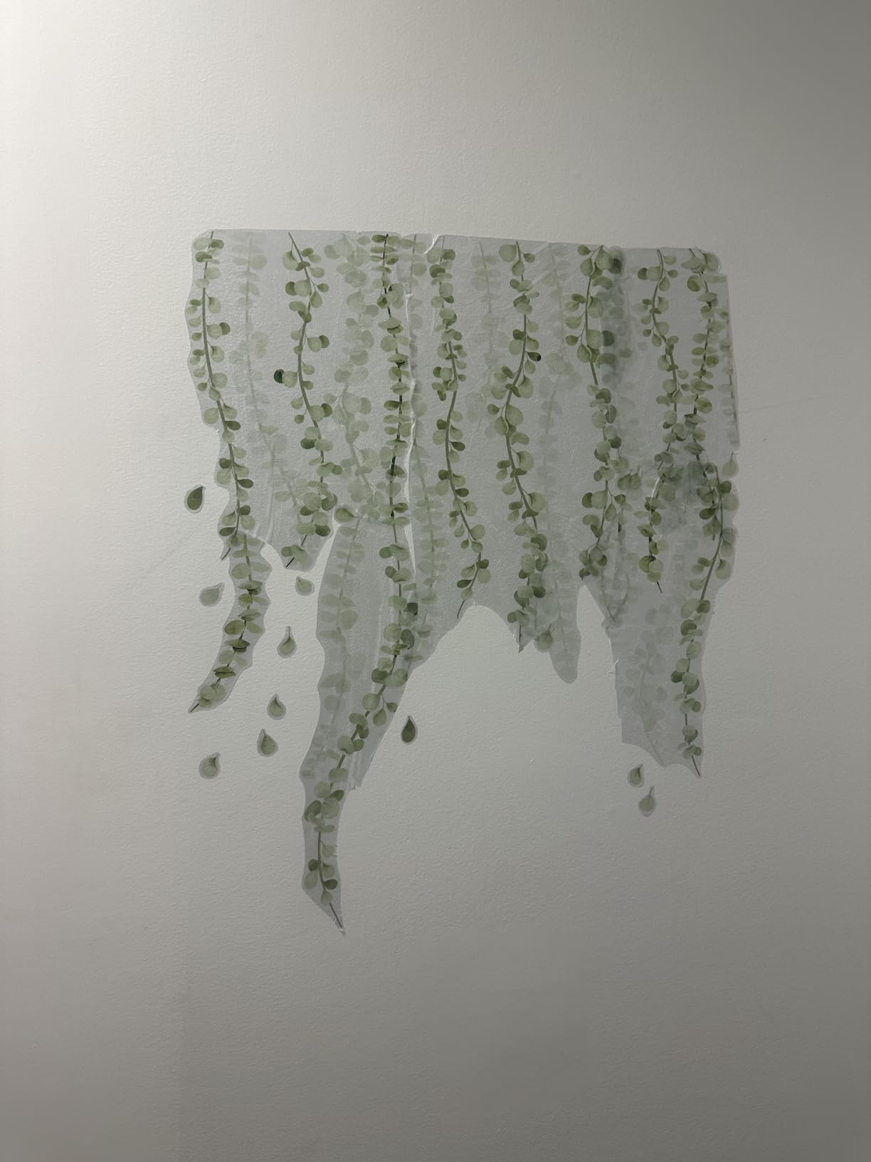 Amimagen Hanging Vines Wall Stickers - Green Plants Tropical Leaves ...