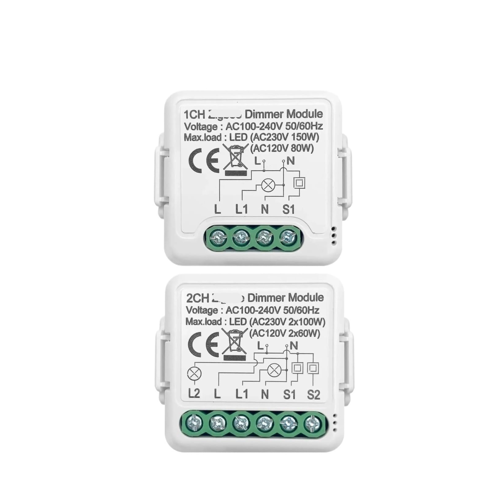 1 Uds interruptor de atenuación 3,0 módulo de interruptor de atenuación inteligente 10A interruptor de luz regulable admite Control de 2 vías(1 Gang)