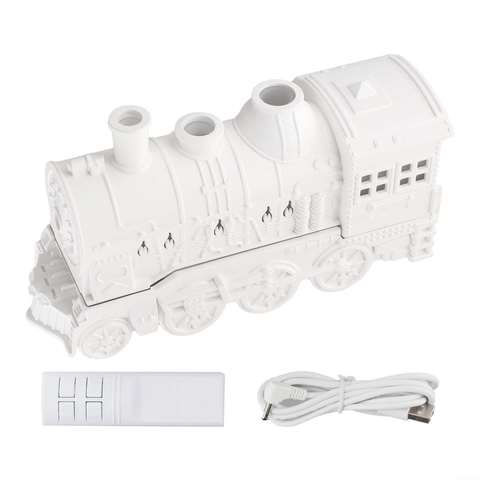 Diffuseur train à vapeur vert 300 ml avec arrêt automatique pour purifier l'air du bureau