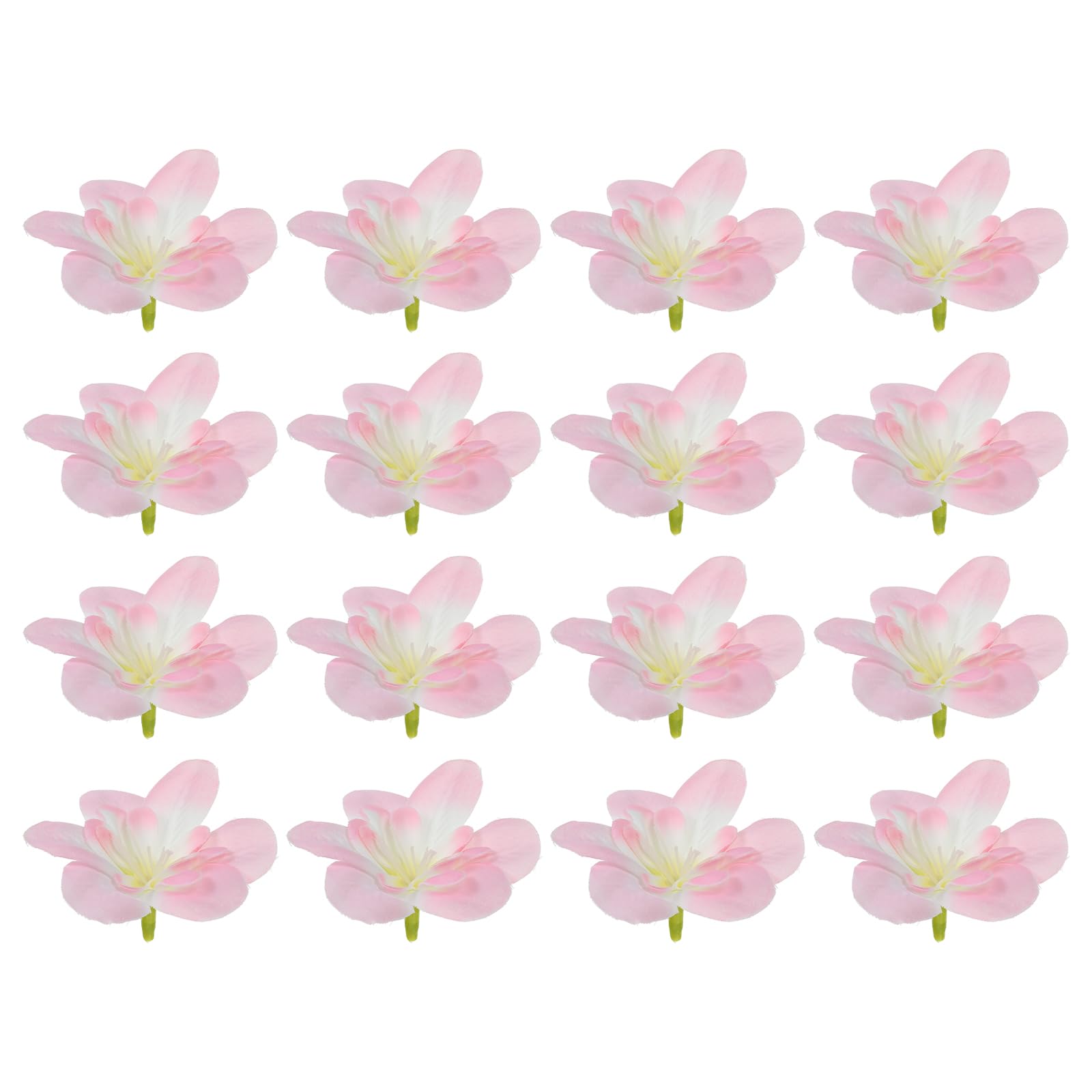 PATIKIL Artificial Orchid Petals, 24Pcs Faux Orchid Flower Head Fake Butterfly Flowers Crafts for Home Wedding Decoration Pink
