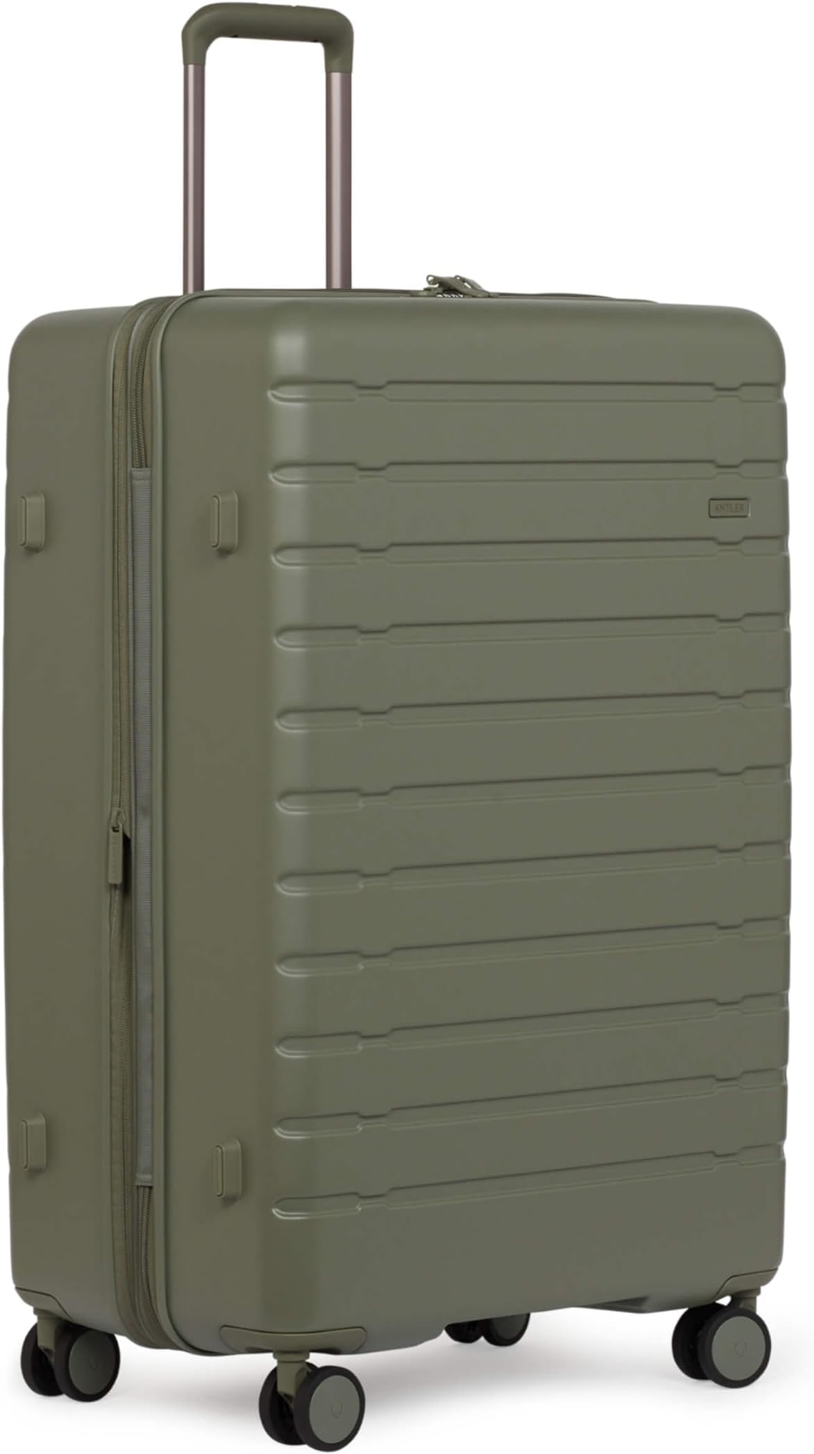 Stamford 2.0 Hard Shell Large Suitcase - Durable, Lightweight & Expandable, 4 Spinner Wheels - Adjustable Handle, TSA Lock, 81cm - Green