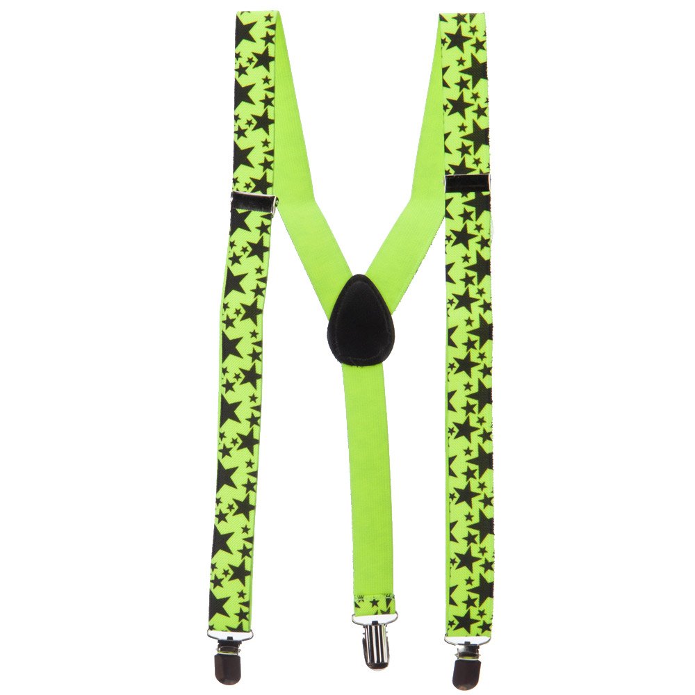 Star Suspender - Neon Yellow