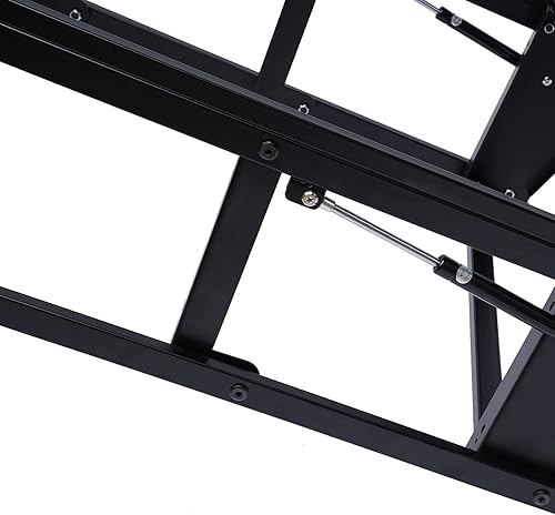 Miniatura 3 de PAREKS Escritorio convertible plegable montado en la pared, estante de almacenamiento de escritorio de pared flotante multifunción para oficina en