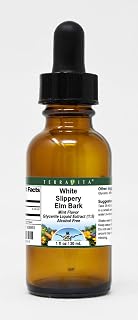 White Slippery Elm Bark - Glycerite Liquid Extract (1:5) - Mint Flavored (1 fl oz, ZIN: 428993) - 3 Pack