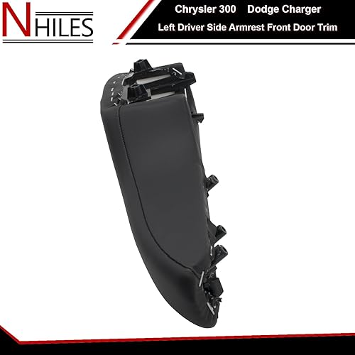 Miniatura 7 de NHILES Reposabrazos del lado del conductor izquierdo compatible con Chrysler 300 Dodge Charger 2011-2023, reemplaza # 1WK37DX9AB