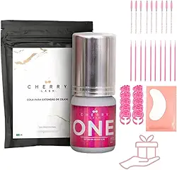 Cola Adesivo Cherry Lash One - 3ml Para Extensão De Cílios Preto