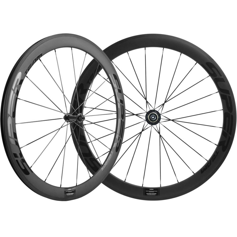 Amazon | SUPERTEAM 50mm/23mm カーボンバイクホイールセット 700c