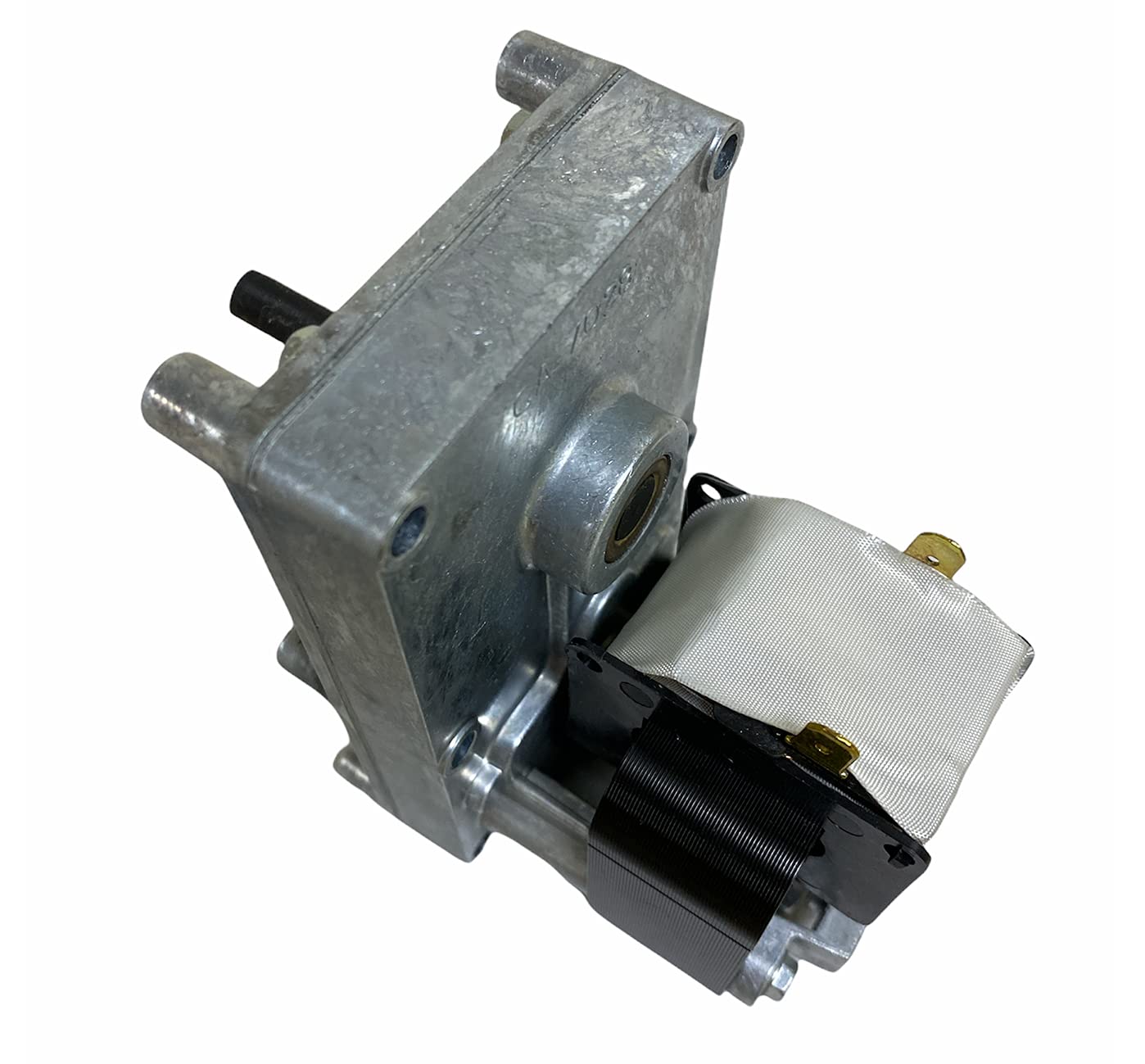 eRicambi, Motoriduttore FB1392 per Stufe a Pellet serie T3, Velocità 1,26rpm, Pacco Lamellare 25mm, Ø Albero 9,5mm, Senso di Rotazione Oraria, Spianatura Doppia