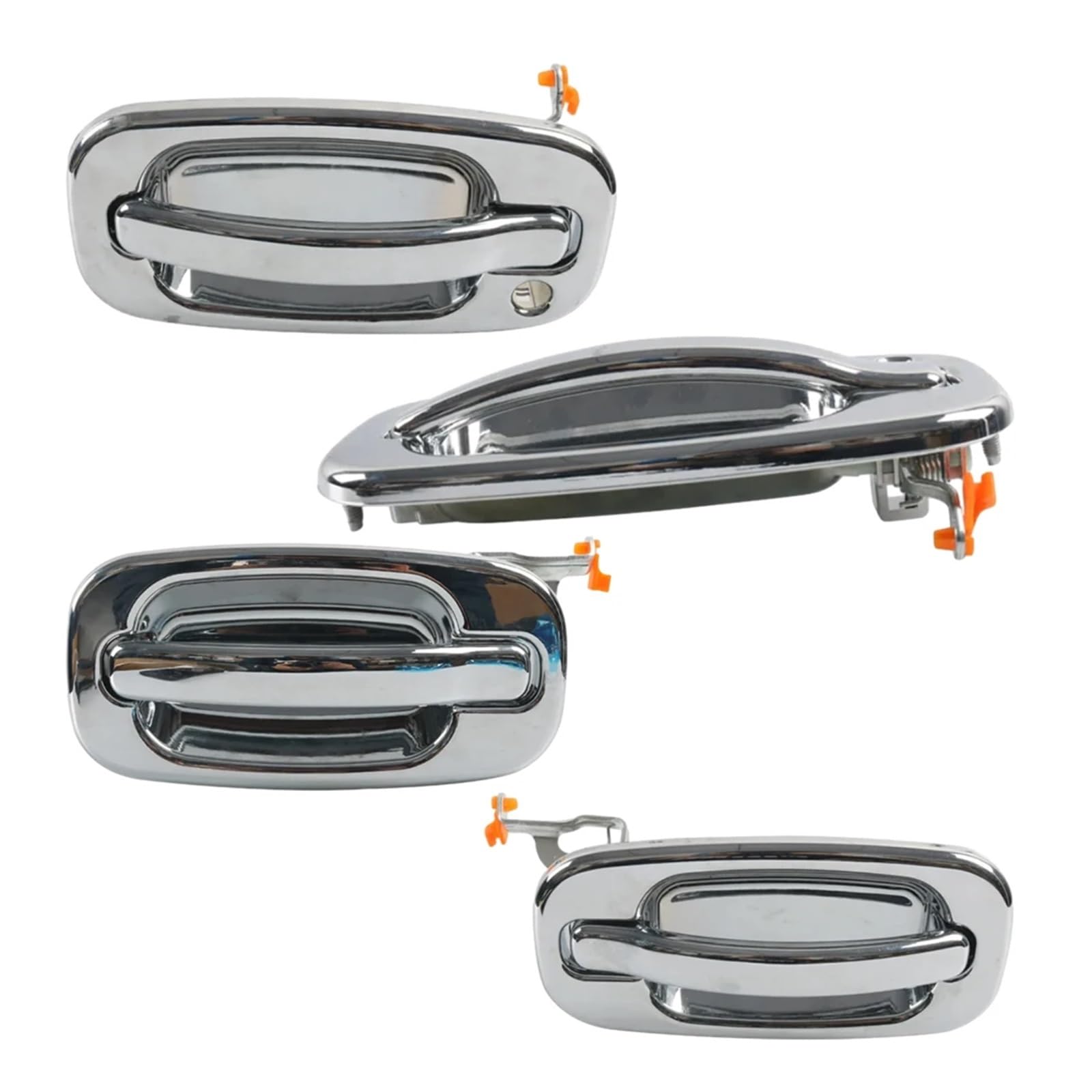 Wjwftcmk Rear Right For Gmc For Sierra 1500 1999-2006 Front Rear Left Right Outside Door Handle 15034985 1503498 Left Handle(Rear Right)