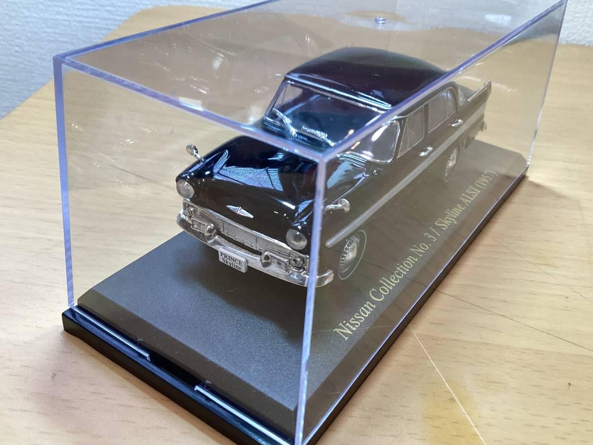 【激レア】Nissan Skyline ALSI(1957) ブラック 1/43 Mini Car Nissan Skyline ALSI 1957 Black 1/43 Scale Box
