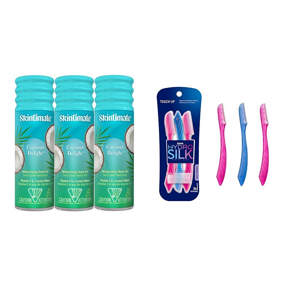 Skintimate Coconut Delight Shave Gel for Women, 6 Pack | Skintimate Shaving Cream for Women, Womens Shaving Cream, Shave Cream, Shaving Foam, Womens Shave Gel, Pack of 6, 7oz each