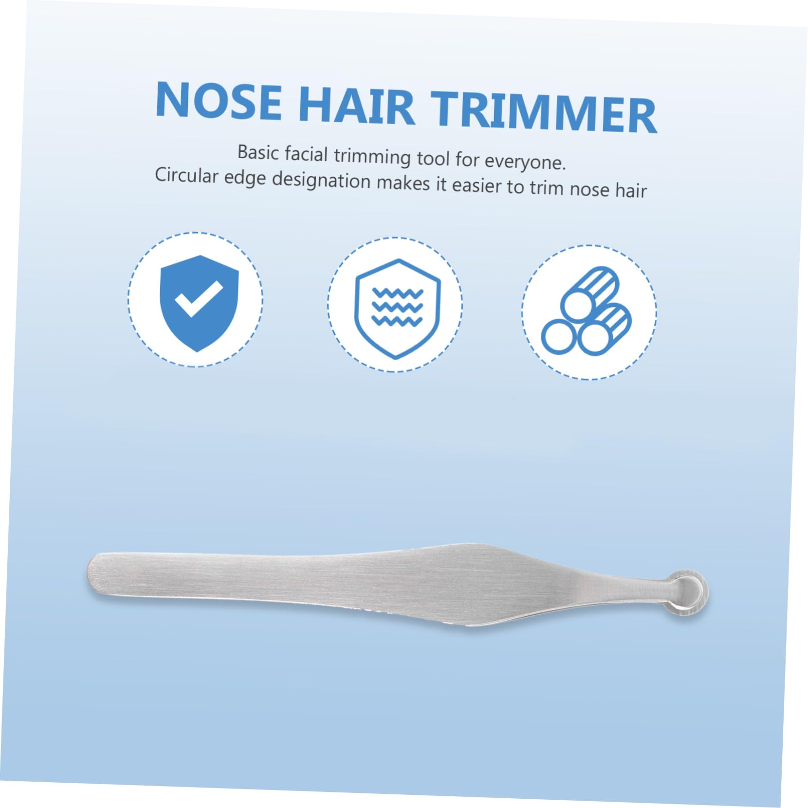 SOESFOUFU Professional Nose Hair Trimmer Round Head Clipper for Facial Hair Removal