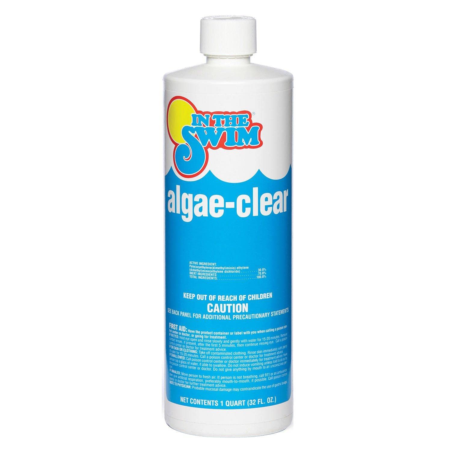 In The Swim Algae-Clear - Non-Foaming Algaecide + Water Clarifier - 1 Quart