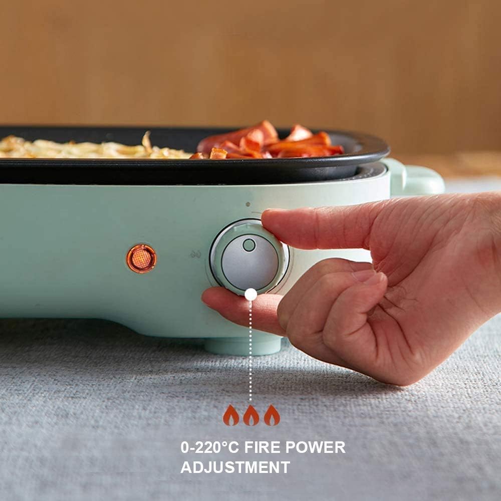 Smokeless Grill Indoor Power Electric, Compact Portable Non Stick BBQ