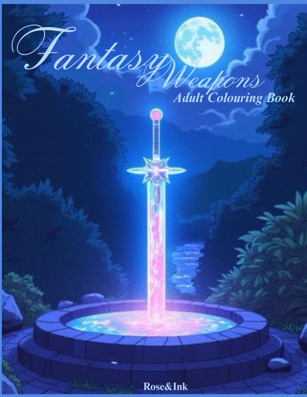 Rose&Ink: A Fantasy Weapons Colouring Book Inspired by Magic and Myth An Enchanted Colouring Book of Legendary Weapons (Rose&Ink Colouring Collection)